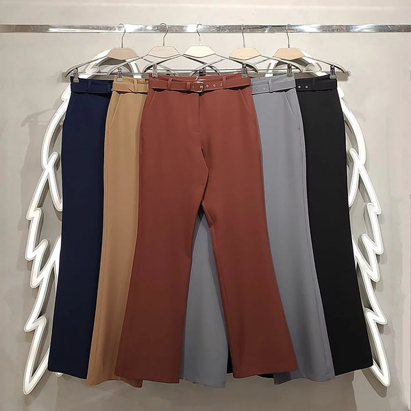 Calça Reta Feminina - Wide Leg